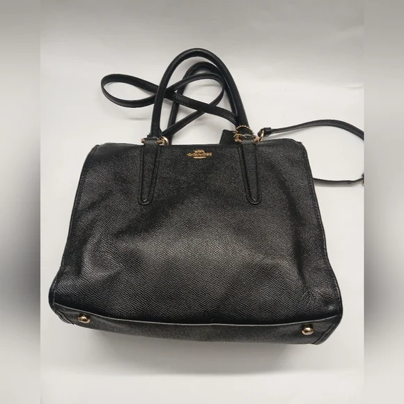 Coach Elegant Black Leather Crossbody Bag - Picture 6 of 16